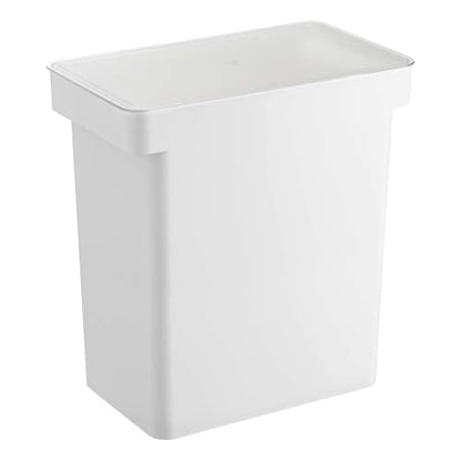 YAMAZAKI Home Tower Airtight Pet Food Storage Container - Cat And Dog Food Holder Bin With Transparent Lid And Handle - Extra Large - Polypropylene - 6.6 Gallons, 25 Liters - color: White, size: Extra Large