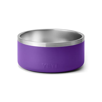 YETI Boomer 8, Stainless Steel, Non-Slip Dog Bowl, Holds 64 Ounces - color: Pace Purple