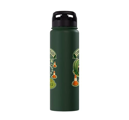 TUNNEL RUN READY Dog Agility Cones Stainless Steel Insulated Water Bottle - color: Dark Green