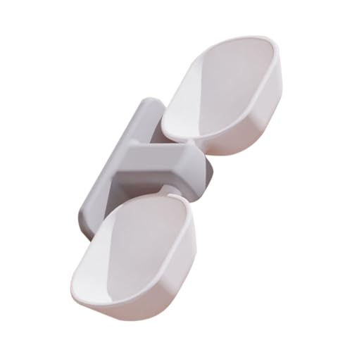 Yardwe Wall Mounted Dual Bowl Pet Feeder for Food and Water Creative Hanging Cat Feeding Station Pet Food Container for Cats Dogs and Rabbits Easy to Install