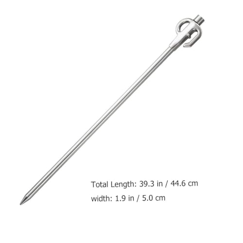 Luxshiny Outdoor Tent Stake and Puppy Tie Out Stake, Heavy Duty Metal Camping Ground Nail for Dog Tie-Down, Portable Pet Camping Anchor for Outdoor Use