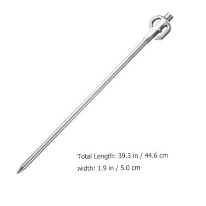 Luxshiny Outdoor Tent Stake and Puppy Tie Out Stake, Heavy Duty Metal Camping Ground Nail for Dog Tie-Down, Portable Pet Camping Anchor for Outdoor Use