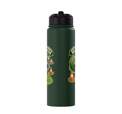 TUNNEL RUN READY Dog Agility Cones Stainless Steel Insulated Water Bottle - color: Dark Green