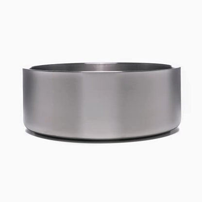 4Knines Stainless Steel Dog Bowl – Heavy Duty Non-Slip Large Pet Food and Water Bowl for Dogs and Puppies, Double-Walled, Spill Resistant, Rust Proof, Easy Clean, 64oz Capacity - Black - color: Black