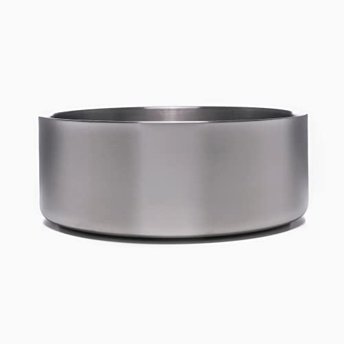 4Knines Stainless Steel Dog Bowl – Heavy Duty Non-Slip Large Pet Food and Water Bowl for Dogs and Puppies, Double-Walled, Spill Resistant, Rust Proof, Easy Clean, 64oz Capacity - Pink - color: Pink