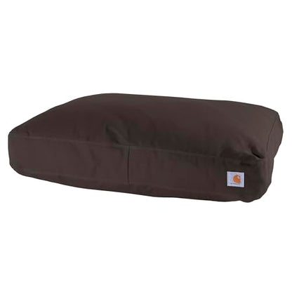 Carhartt Durable Canvas Pet Bed, Water Resistant Firm Duck Dog Bed, Dark Brown, Medium - color: Dark Brown, size: Medium