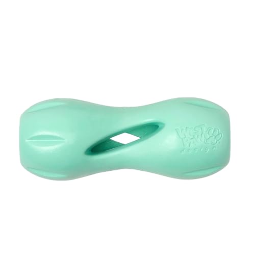 WEST PAW Qwizl Durable Zogoflex Dog Puzzle Toy for Mental Stimulation, and Enrichment - Treat Dispensing for Bully Sticks and Dental Sticks - Dishwasher Safe - Made in USA - Large - Mint - color: Mint, size: Large