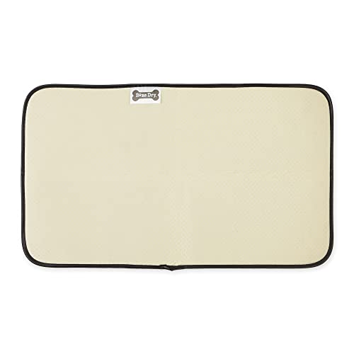 Bone Dry Machine Washable, Ultra Absorbent Pet Mat, Large, 14 x 24, Gray Lattice - color: Gray Lattice, size: 14"L x 24"W