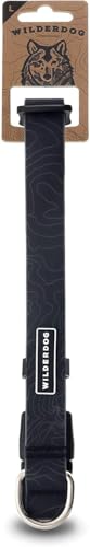 Wilderdog Waterproof Dog Collar - Repels Water & Dirt - Medium 13"-18" - Black - color: Black, size: Medium
