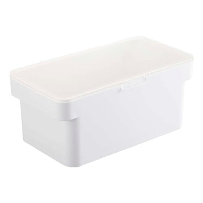 YAMAZAKI Home Tower Airtight Pet Food Storage Container - Cat And Dog Food Holder Bin With Transparent Lid And Handle - Small - Polypropylene - 0.8 Gallons, 3 Liters - color: White, size: Small