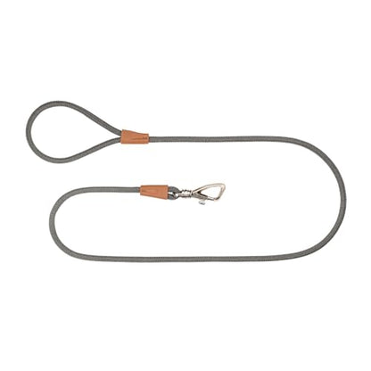 TOH Dog Rope Leash, Puppy Rope Leashes with Comfortable Padded Handle, Shiny Design, Easy to Use, Heavy Duty Dog Leash Suitable for Dogs Training Outdoor Walking, 4ft & Graphite - color: Graphite