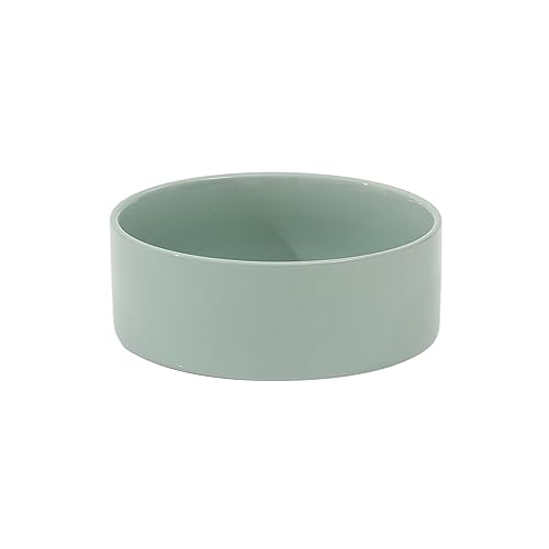Havniva 8.3inch Ceramic Dog Bowls Dog Food Bowl for Large Breed Dog Food and Water Bowl Non-Slip Dog Dish Large Capacity Feeding Pet Water Bowl - color: 1 Bowl - Light Green, size: 8.3inch