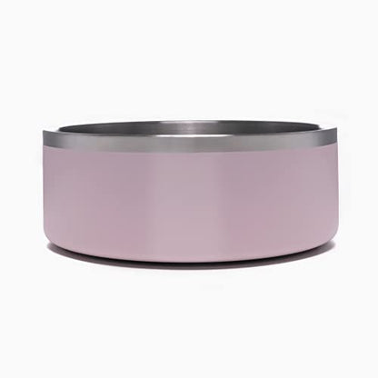 4Knines Stainless Steel Dog Bowl – Heavy Duty Non-Slip Large Pet Food and Water Bowl for Dogs and Puppies, Double-Walled, Spill Resistant, Rust Proof, Easy Clean, 64oz Capacity - Pink - color: Pink