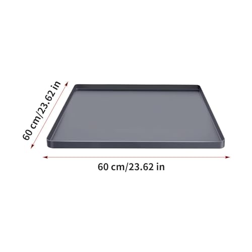 60x60cm Dog Potty Pad Holder - Silicone Pee Pad Holder Tray, Dog Potty Tray With Raised Edge & Clips | Leakproof Puppy Urine Mat Trays For Training Indoor Bathroom Apartment Patio Backyard Living Room - color: gray suit