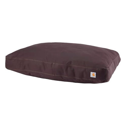 Carhartt Durable Canvas Pet Bed, Water Resistant Firm Duck Dog Bed, Deep Wine, Medium - color: Deep Wine, size: Medium