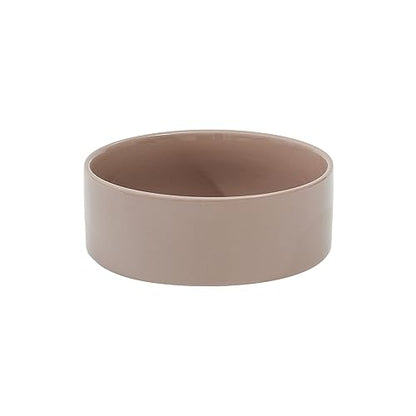 Havniva 8.3inch Ceramic Dog Bowls Dog Food Bowl for Large Breed Dog Food and Water Bowl Non-Slip Dog Dish Large Capacity Feeding Pet Water Bowl - color: 1 Bowl - Brown Coffee, size: 8.3inch