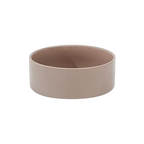 Havniva 8.3inch Ceramic Dog Bowls Dog Food Bowl for Large Breed Dog Food and Water Bowl Non-Slip Dog Dish Large Capacity Feeding Pet Water Bowl - color: 1 Bowl - Brown Coffee, size: 8.3inch