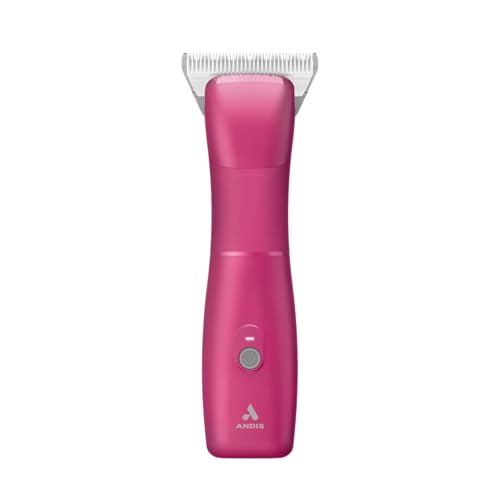 Andis 562772 Emerge Cord/Cordless Pet Clipper – Detachable Wide Blade, Includes #30 ceramicEDGE, Powerful Motor, Professional Grooming Performance - color: Pink