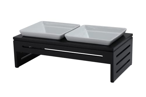 Silicute Ceramic Elevated Bowls Pets - The Pawsh Bowl - Dining for Discerning Dogs