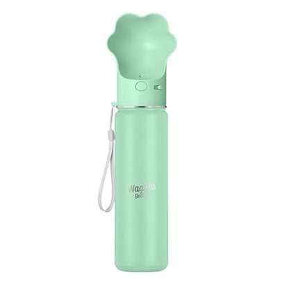 Stainless Steel Dog Travel Water Bottle, Vacuum Insulated Portable Dog Water Dispenser, Large Bottle with Drink Cup On The Go, Outdoor Walking, Hiking, Travel (Mint, 22oz) - color: Mint