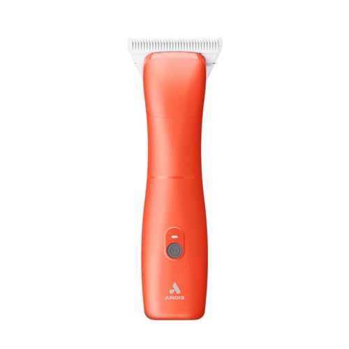 Andis 562275 Emerge Cord/Cordless Pet Clipper – Detachable Wide Blade, Includes #30 ceramicEDGE, Powerful Motor, Professional Grooming Performance - color: Orange