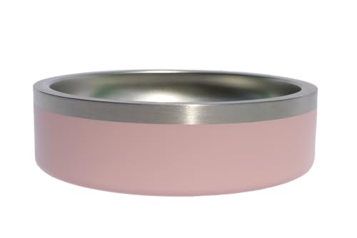 Custom Dog Bowl with Paws and Name - Engraved, Nonslip, Personalized, Custom Cat Bowl, 304 Stainless Steel, Feeding, Pet Supplies (Light Pink, Small -18oz) - color: Light Pink, size: Small -18oz