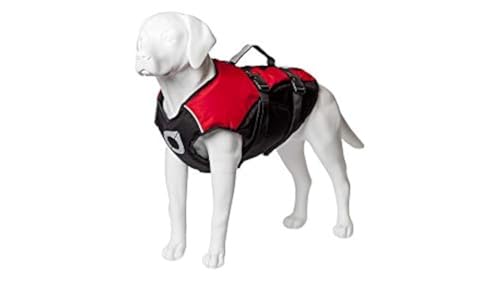 Stunt Puppy Float Doggy Life Jacket, Ergonomic Dog Life Vest for Swimming, Patented Design for Secure Fit, X-Small, Red - color: Red, size: X-Small