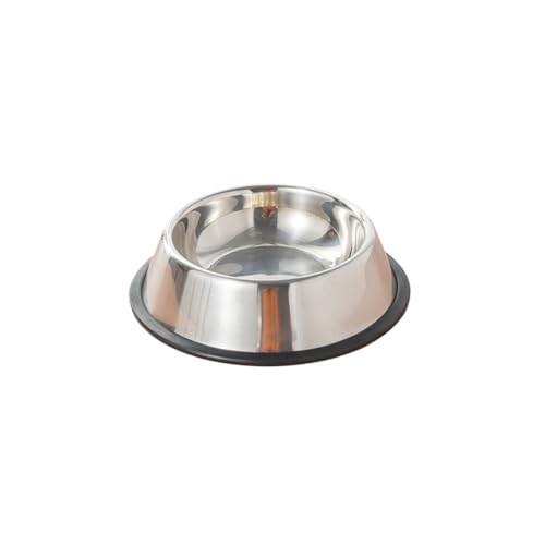Stainless Steel pet Bowl, Sturdy and tip-Proof, Suitable for Both Dry and Wet Food, and can be Used by Cats and Dogs.(16cm) - size: 16cm