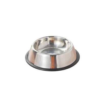 Stainless Steel pet Bowl, Sturdy and tip-Proof, Suitable for Both Dry and Wet Food, and can be Used by Cats and Dogs.(16cm) - size: 16cm