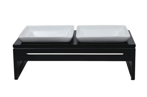 Silicute Ceramic Elevated Bowls Pets - The Pawsh Bowl - Dining for Discerning Dogs