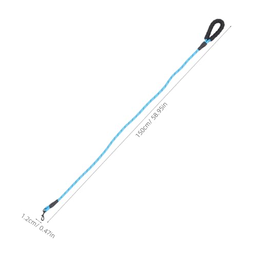 VILLCASE Heavy Duty Reflective Dog Leash with Padded Handle, 1.2cm X 150cm Nylon Rope for Outdoor Walking and Night Safety, Suitable for Small to Large Dogs