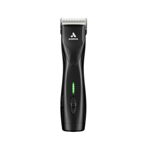 Andis 79170 Pulse Zr II 5-Speed Detachable Blade Clipper, Cordless Animal/Dog Grooming, Removable Lithium Ion Battery, LED Charge Light, Black - color: Black