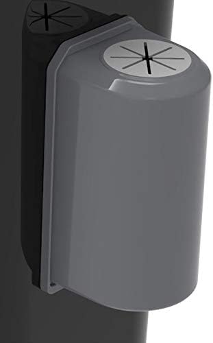 PetFusion Outdoor Pet Waste Disposal, Innovative Dog Poop Trash Can with Locking Handle, With Deodorizer, Built-in Poop Bag Holder, 5 Bags Included. | Built-in bag holder, keeps refills within reach, odor control, five bags included, secure lid design for