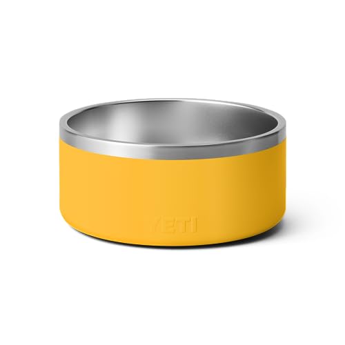 YETI Boomer 8, Stainless Steel, Non-Slip Dog Bowl, Holds 64 Ounces - color: Alpine Yellow