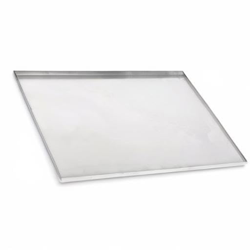 Pinnacle Systems (Galvanized, 22.84" L X 16.6" W X 1") Metal Replacement Dog Crate Pan Chew Proof Crack Proof Pet Kennel Tray Central Dog Crate Pan Pet Supplies - size: 23.0"L x 17.0"W x 1.0"H