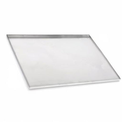 Pinnacle Systems (Galvanized, 22.84" L X 16.6" W X 1") Metal Replacement Dog Crate Pan Chew Proof Crack Proof Pet Kennel Tray Central Dog Crate Pan Pet Supplies - size: 23.0"L x 17.0"W x 1.0"H