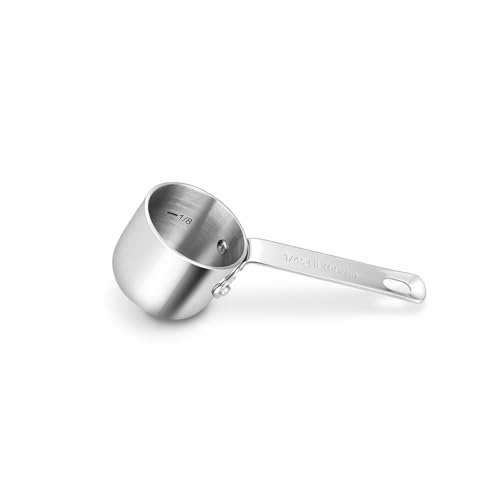 KEAWELL Premium Dog and Cat Food Measuring Cup 18/10 Stainless Steel (1, 1/4 Cup) - size: 1/4 Cup