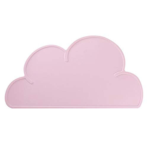 Love Dream Silicone Pet Feeding Food Mat with Raised Edge, Anti-Slip Waterproof Pet Bowl Mat Placemat for Dog and Cat (Pink) - color: Pink