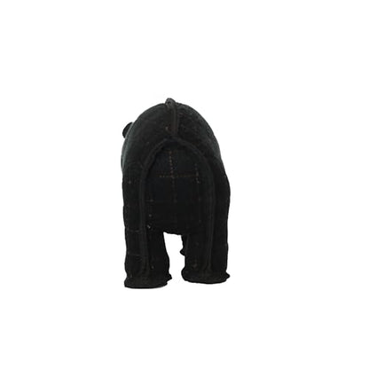TUFFY - World's Tuffest Soft Dog Toy - Zoo Bear - Squeakers - Multiple Layers. Made Durable, Strong & Tough. Interactive Play (Tug, Toss & Fetch). Machine Washable & Floats - color: Black Bear