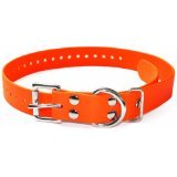 Replacement Strap for SportDOG Collars - 3/4" Wide Biothane Dog E-Collar Replacement for Training, Bark, Shock, Electric, and GPS Collars - 28" Adjustable Length SportDOG (Neon Orange- FBA)