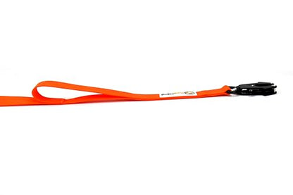 6ft Blaze Orange Dual Handle Silicone Tactical Dog Leash for Medium, Large, Giant Breeds | Quick Release Swivel Clip Carabiner | Coated Nylon Heavy Duty | Strong Puller | Training Leashes - color: Blaze Orange