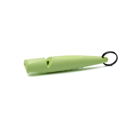 ACME Alpha 211.5 Professional Dog Training Whistle with Enhanced Ergonomic Grip. BPA-Free Plastic. 110 dBA. Long Range. Standardized Frequency. Weatherproof. Made in the UK (Lime Green) - color: Lime Green