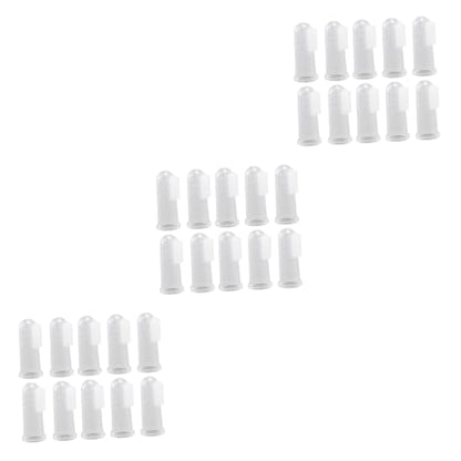 60pcs Silicone Finger Toothbrushes for Dogs Cats Gentle Oral Massagers for Teeth Cleaning Gum Care for Puppies and Kittens Food-Grade Safe