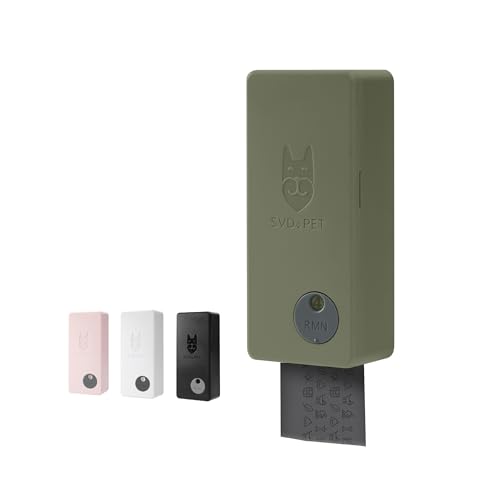 SVD.PET Dog Poop Bag Dispenser, Outdoor or Indoor Pet Waste Bag Dispenser Station, Wall Mount or Hanging with Strap. Easy to Refill Magnetic Cover (Army Green, Dispenser only) - color: Army Green