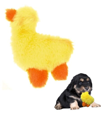 Glory To Dog TinyToy Plush Yellow Duck Very Small Unstuffed Dog Toy - style: Duck