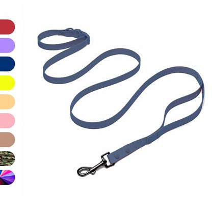 Heavy Duty Hands Free Dog Leash for Medium to Large Dogs for Comfortable Running Jogging Walking | Buckle Closure | Soft Padded Handle | 360 Rotating Carabiner (Leash Length 6 ft) - color: Navy