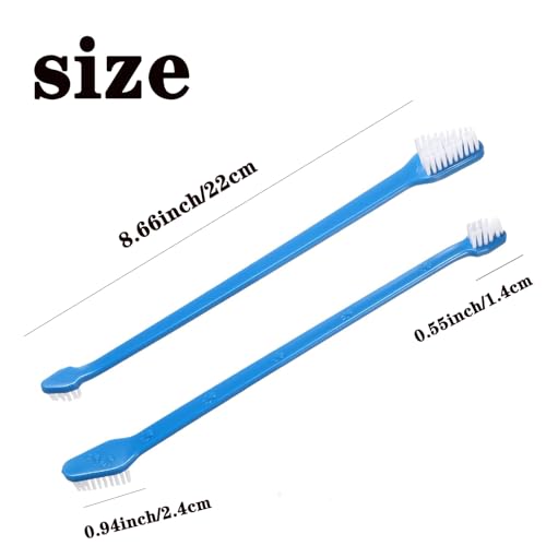 YMCCOOL Dog Toothbrush Set of 8 – Dual Headed Dental Hygiene Brushes for Small to Large Dogs, Easy Teeth Cleaning & Dental Care,Dog Tooth Brushes for Small to Large Dogs, Cats, and Most Pets