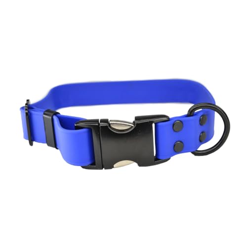 Ray Allen Adjustable Biothane Dog Collar, Medium, Blue - color: Blue, size: 12" - 18"