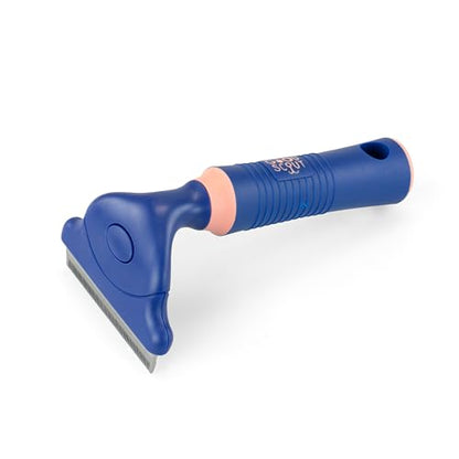 Good Scout Stainless Steel Pet Hair Rake, Best Deshedding Tools for Dogs & Cats, Gentle, Safe & Effective Grooming Tool for Long & Short Haired Animals - style: Deshedding Brush