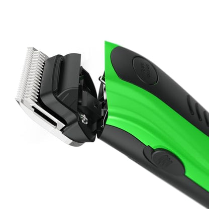 Andis Dr. Pol Easy Clip Versa Clipper Kit - Complete Grooming Solution with Detachable Blades, Attachment Combs, Nail Clipper & More for Safe, Efficient Grooming of All Dog Types, Green, 561121